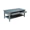 International Concepts Rectangle Spencer Coffee Table, 48 in W X 24 in L X 19 in H, Wood, Antique Washed Heather Gray OT105-8C - alternate 4